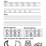 Alphabet Letter S Trace Write Find Color