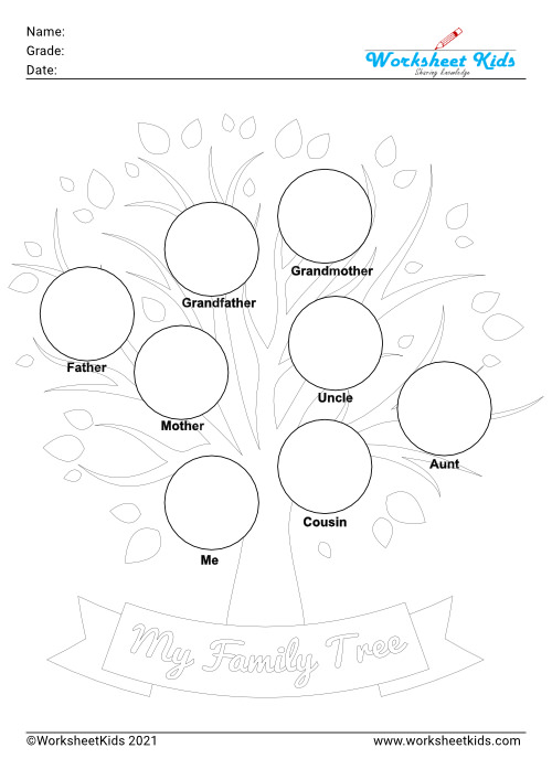 Family Tree coloring and picture