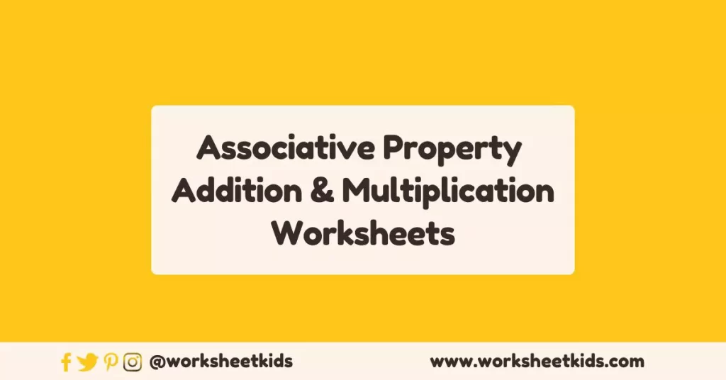 Students engaging with associative property worksheets for addition and multiplication.
